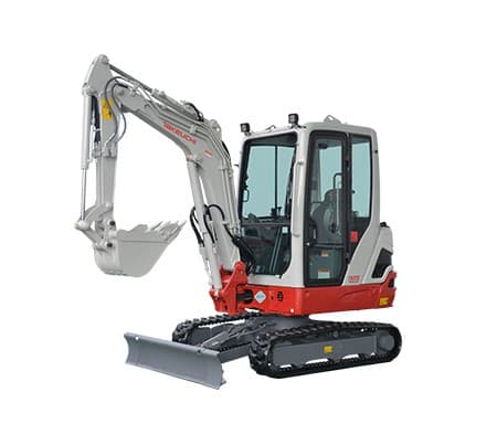 Takeuchi TB225 2.5-tonne excavator with dozer blade