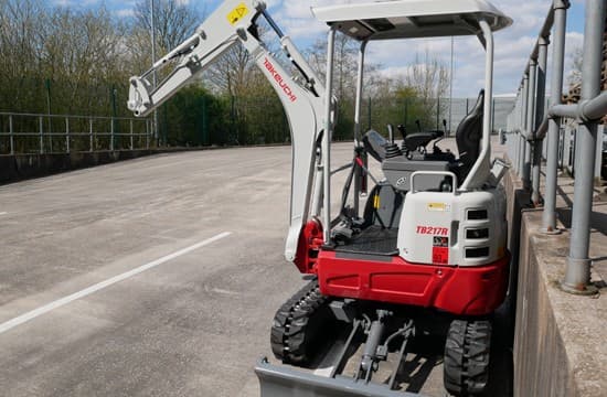 Takeuchi TB217R 1.68-tonne mini excavator